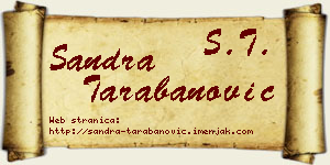 Sandra Tarabanović vizit kartica